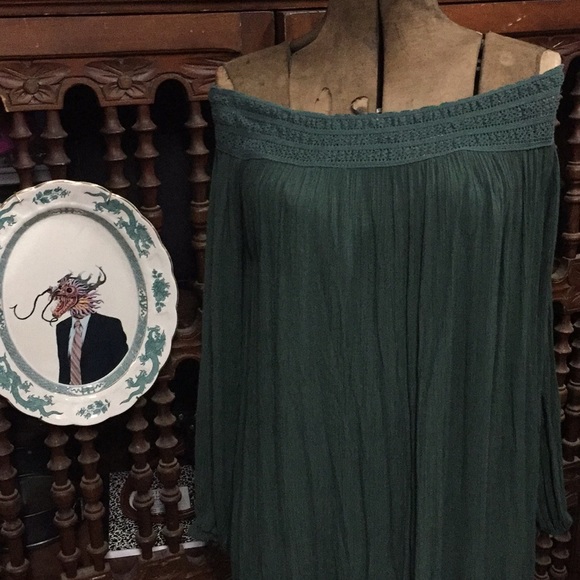 Tularosa Med Avery Olive Midi Dress Like New Rayon - Picture 2 of 8